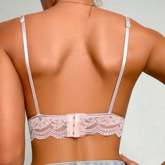 COPY - Boho floral lace scallop hem bralette - Picture 3 of 16